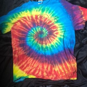 Tie dye happy recyclable shirt!